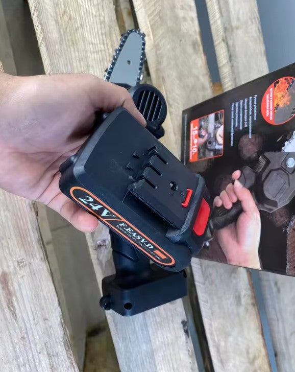 PowerCut Pro™  Mini Sierra Eléctrica Inalámbrica 24V