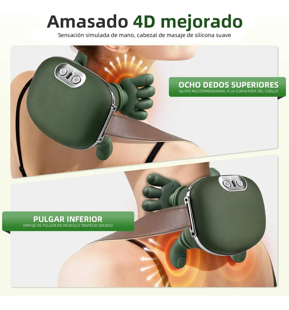 CerviRelax™  Masajeador Cervical Inteligente con Calor