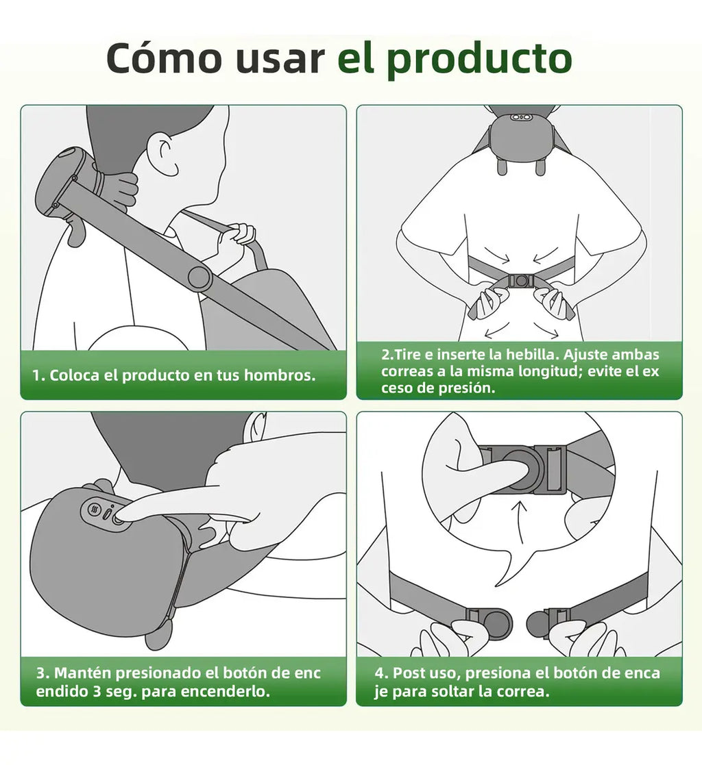 CerviRelax™  Masajeador Cervical Inteligente con Calor