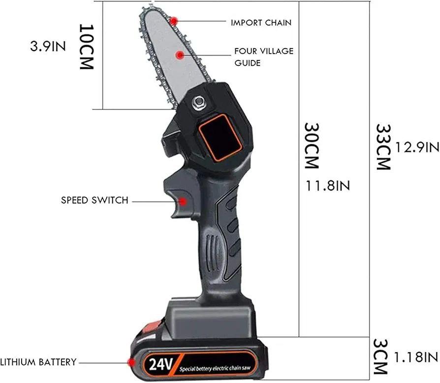 PowerCut Pro™  Mini Sierra Eléctrica Inalámbrica 24V
